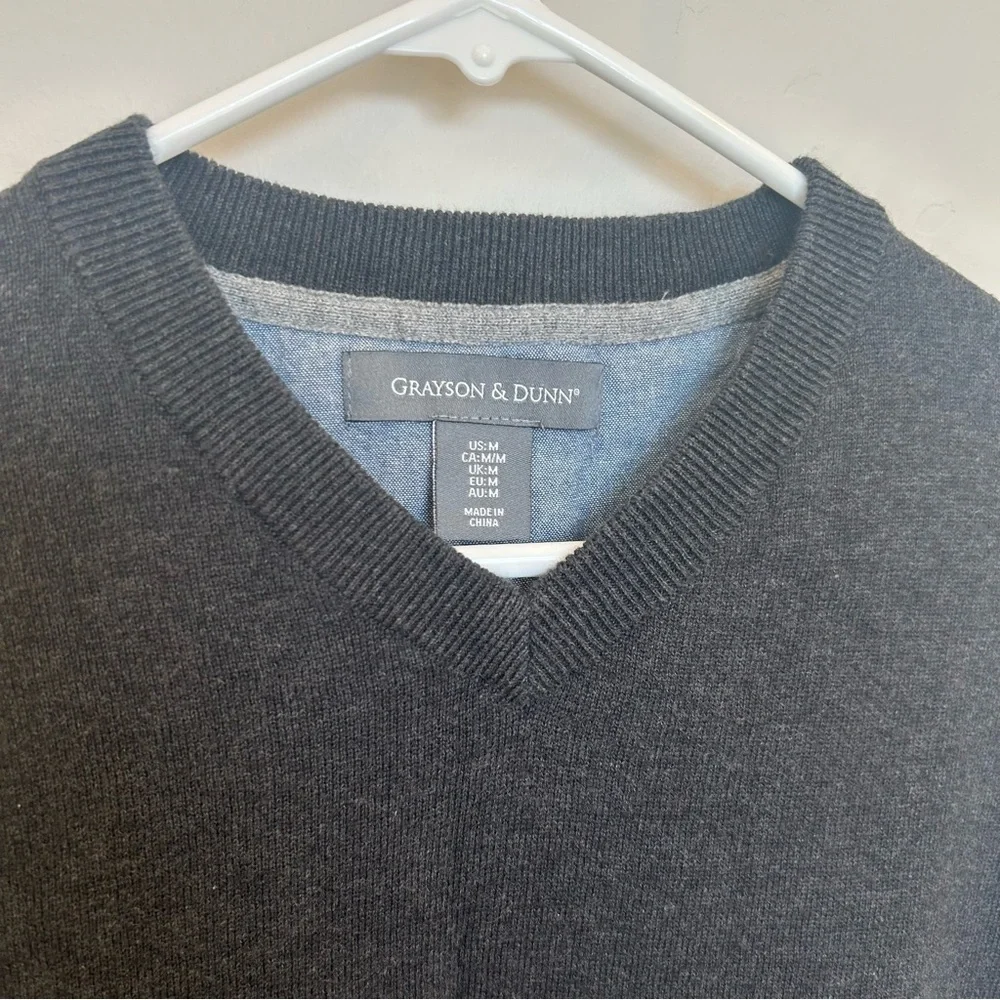 Men’s Grayson & Dunn Pullover Sweater, Gray, Medium
